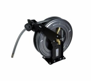 UNOREEL Open Hose Reel Sheet Metal with RubTech 10x17mm / 20m with 3/8 Out.