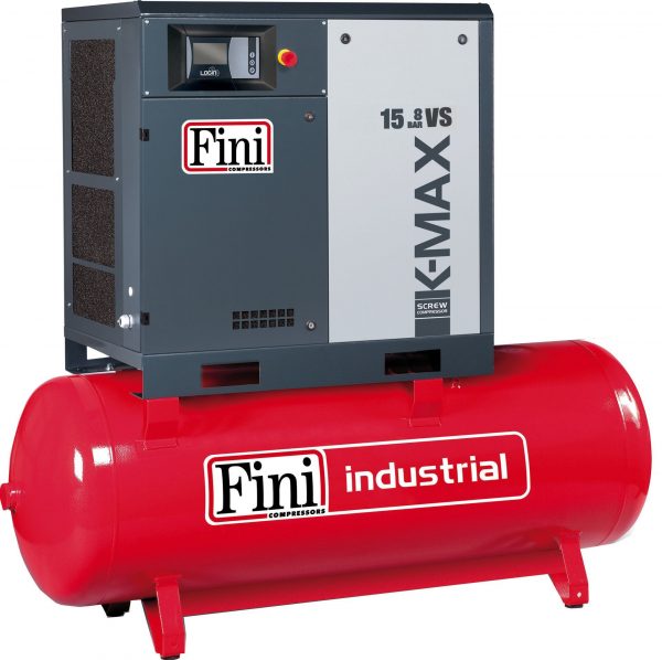 K-MAX 1508-500F VS Skruvkompressor Tank Varvtalsstyrd