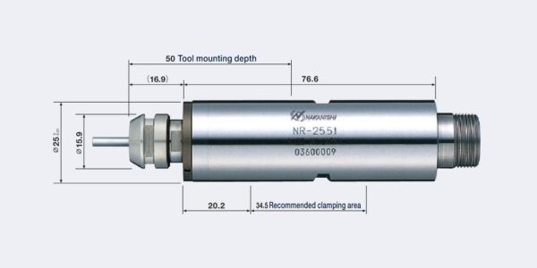 NR-2551 Rak Spindel (50.000 rpm) Dia. 25mm - Image 2