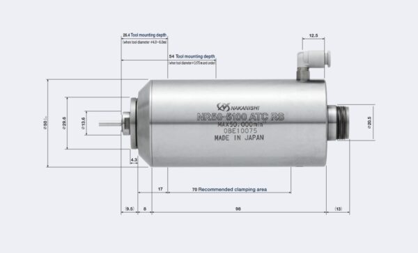 NR50-5100 ATC RS Spindel automatiskt verktygsbyte (50.000 rpm) Dia. 50mm - Bild 2