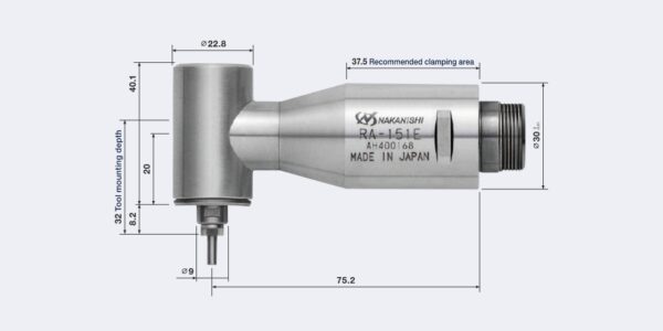 RA-151E Vinklad Spindel Kort huvud (7,490 rpm) Dia. 30mm - Image 2