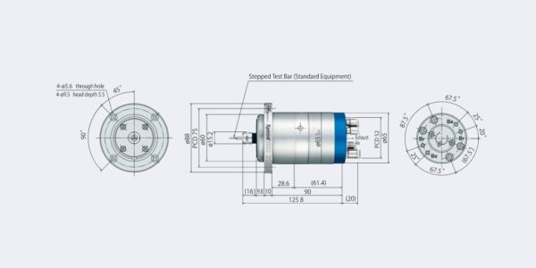 Xpeed1200 Luftlagrad turbin Spindel (120.000 rpm) Dia. 65mm - Bild 2