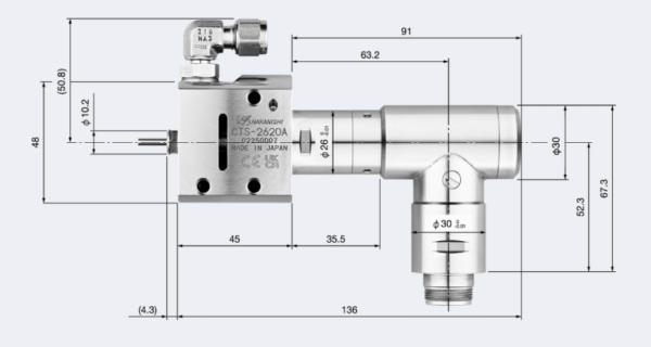 CTS-2620A Spindel med kylvätska genom verktyget (20.000 rpm) Dia. 30mm - Image 2